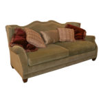 HICKORY WHITE Jade Upholstered Double Camelback Sofa