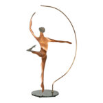 Artisan Made Metal Dancer on Arched Stand