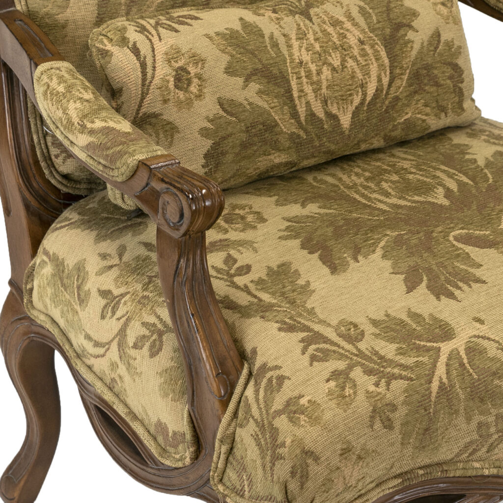 BERNHARDT French Style Accent Chair with Foliate Upholstery | Grandview ...