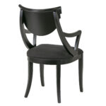 CONSTANTINI PIETRO Italian Postmodern Dining Table with 6 chairs and 2-19.5” Leaves - Image 8