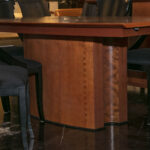 CONSTANTINI PIETRO Italian Postmodern Dining Table with 6 chairs and 2-19.5” Leaves - Image 2