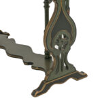 Antique Painted Drop Side Table with Lyre Design - Image 7
