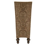 Pair of High Back Tapestry Upholstered Dining Chairs - Image 3