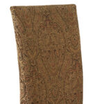 Pair of High Back Tapestry Upholstered Dining Chairs - Image 4