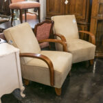 Ivory Microsuede Upholstered Accent Chair - Image 7