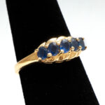 Vintage Mid Century Sapphire Ring in 14 Karat Gold - Image 4