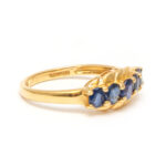 Vintage Mid Century Sapphire Ring in 14 Karat Gold - Image 2
