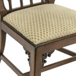 Set of 6 Walnut Dining Chairs Reupholstered by CENTNERS - Image 6