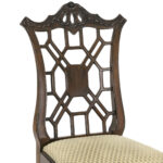 Set of 6 Walnut Dining Chairs Reupholstered by CENTNERS - Image 5