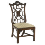 Set of 6 Walnut Dining Chairs Reupholstered by CENTNERS - Image 2