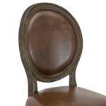 Pair of RESTORATION HARDWARE Leather Medallion Counter Stools - Image 5