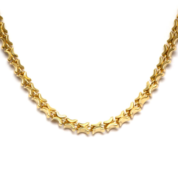 Butterfly Link Necklace in 18 Karat Gold - Image 1