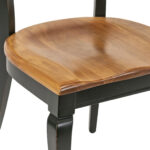 NICHOLS AND STONE Two Tone Dining Table with 4 Chairs 1-18” Leaves - Image 7