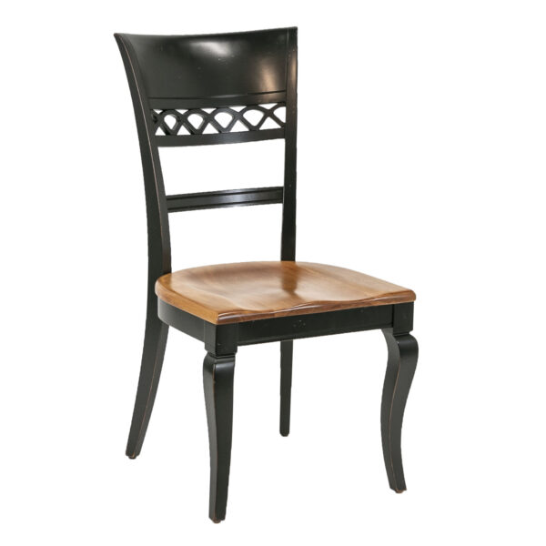 NICHOLS AND STONE Two Tone Dining Table with 4 Chairs 1-18” Leaves - Image 3