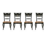 NICHOLS AND STONE Two Tone Dining Table with 4 Chairs 1-18” Leaves - Image 2