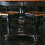 NICHOLS AND STONE Two Tone Dining Table with 4 Chairs 1-18” Leaves - Image 11