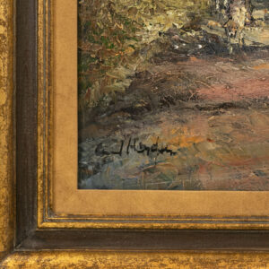 CARL HEYDEN Signed Oil on Canvas of a Hunting Scene | Grandview Mercantile