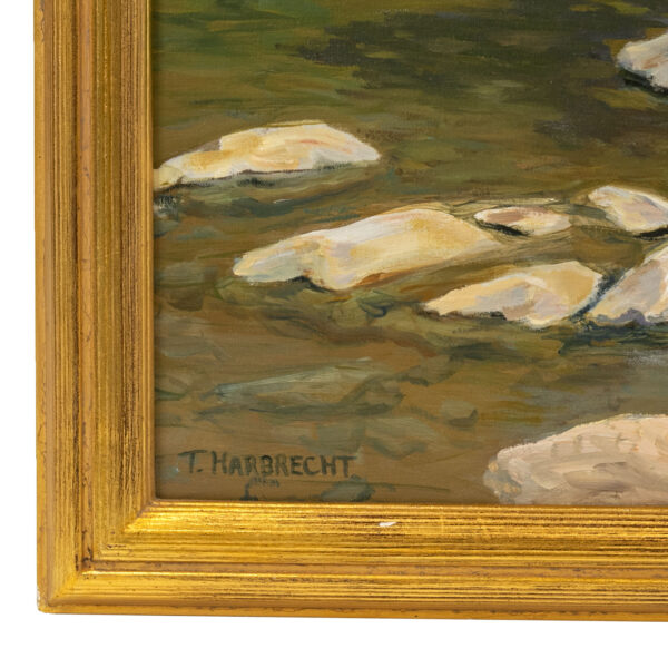 TOM HARBRECHT Signed Original Oil on Canvas “Fall Landscape” - Image 3