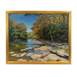 TOM HARBRECHT Signed Original Oil on Canvas “Fall Landscape”