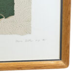 ELAINE SELTZER Original Signed Collaged Etching “Greenscape Under Grey Skies” - Image 5