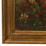 Signed ADISON Original Oil on Canvas Landscape with Road and Flowers - Image 3