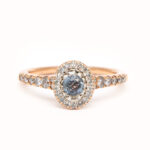 0.38 Carat Sapphire and Diamond Ring in 14 Karat Gold