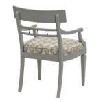 Set of 6 Vintage Grey Painted Dining Chairs - Image 5
