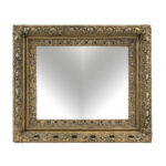 Ornate Rectangular Gold Gilt Framed Mirror