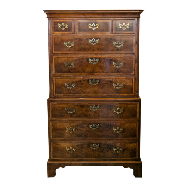 HENREDON Aston Court Banded Mahogany Chest - Image 1