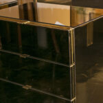 Pair of Vintage ELLO Mirror and Brass 3 Drawer Nightstands - Image 6