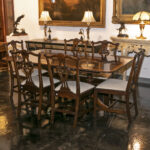 STICKLEY Haverford Dining Table with 6 Chippendale Chairs - Image 11