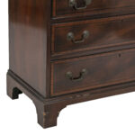HENREDON Heritage Banded Mahogany 4 Drawer Chest - Image 5