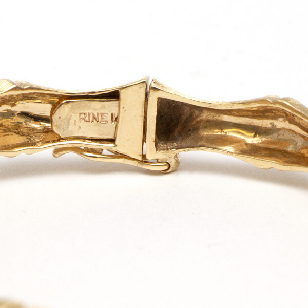 Bamboo Bypass Bangle in 14 Karat Gold - Image 4