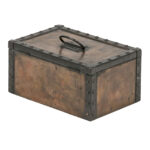 Vintage ERIE ART METAL CO. No. 75 Copper Riveted Lockbox - Image 2