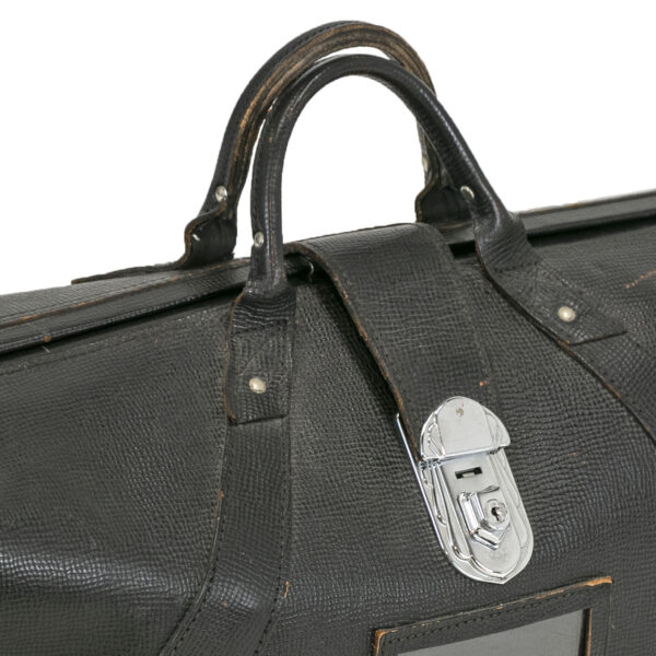 Vintage STEBCO Black Leather Pilot Bag/Briefcase - Image 5