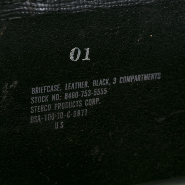 Vintage STEBCO Black Leather Pilot Bag/Briefcase - Image 8