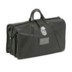 Vintage STEBCO Black Leather Pilot Bag/Briefcase