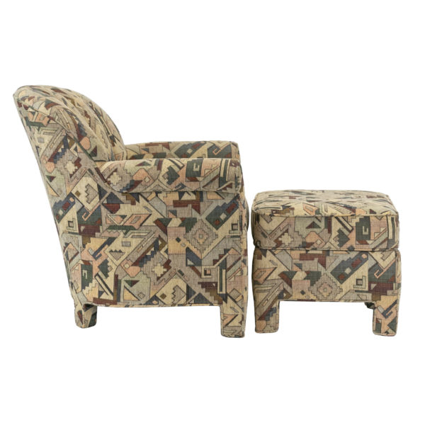 BEACHLEY FURNITURE Southwestern Upholstered Club Chair and Ottoman - Image 2