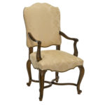 Set of 6 BAKER Dining Chairs in Cream Damask - Image 3