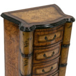 Decorative 4 Drawer Chest with Bamboo Style Column - Image 4