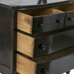 Antique Refinished 4 Drawer Chest with Oval Mirror - Image 5
