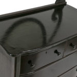 Antique Refinished 4 Drawer Chest with Oval Mirror - Image 6