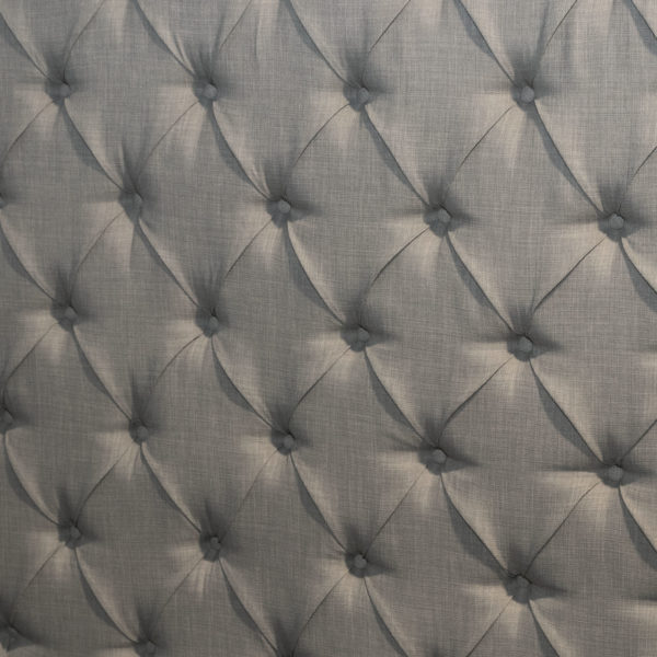 Queen Size Tufted Grey Upholstered Bed - Image 4