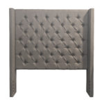 Queen Size Tufted Grey Upholstered Bed