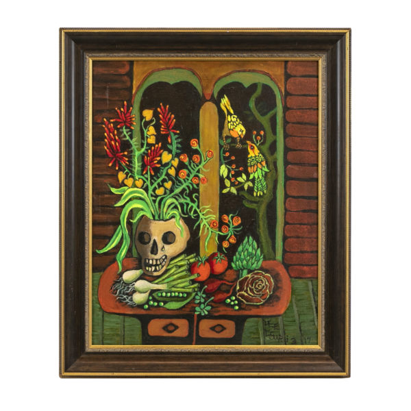 LEE CSURI (1927-) “Weeping Still Life” Original Oil on Canvas - Image 1