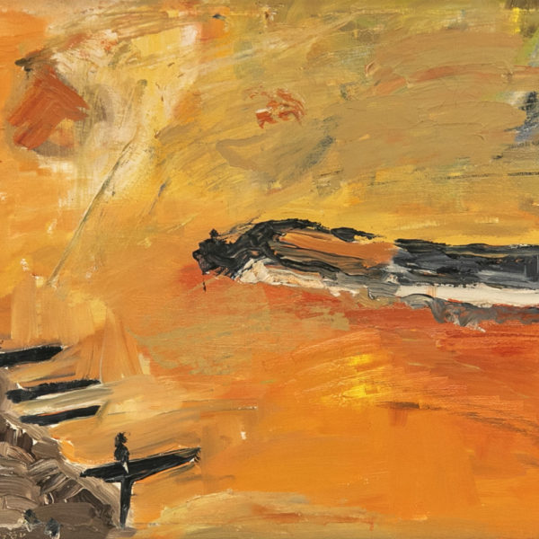 Signed L. DIMITZOV Expressionist Landscape Painting - Image 2