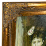 Signed RAYMOND Reproduction Oil on Canvas “Le Loge” by RENOIR - Image 4