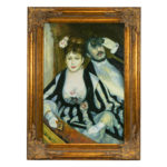 Signed RAYMOND Reproduction Oil on Canvas “Le Loge” by RENOIR
