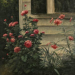 Signed “House with Roses” Original Oil on Canvas - Image 2