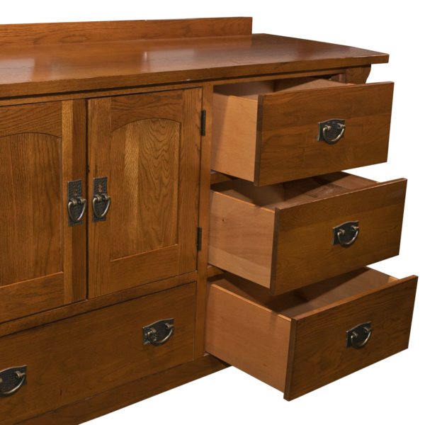 KINCAID FURNITURE Mission Style Oak Sideboard - Image 4